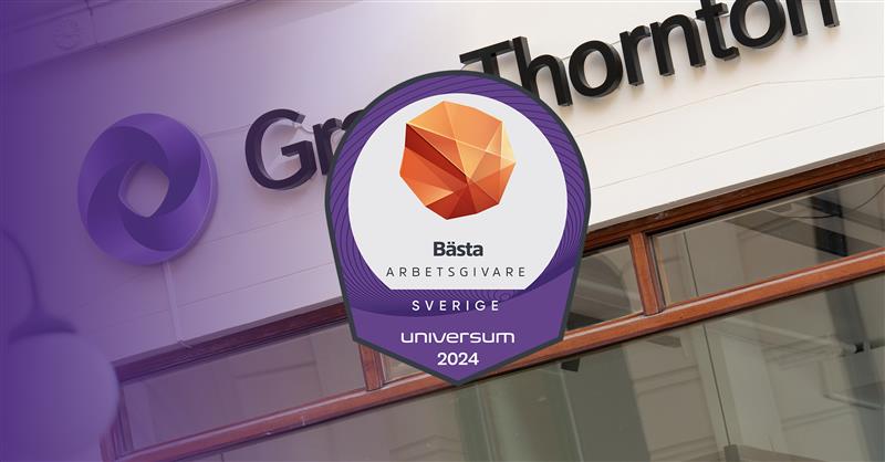 Grant Thornton på topplistan över Sveriges bästa arbetsgivare