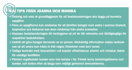 Bild: Bättre beslutsunderlag med ordning och reda Bild: Bättre beslutsunderlag med ordning och reda